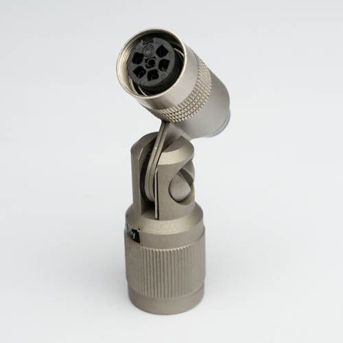 Microphone Swivel with Amphenol Tuchel 6 pole female connector T 3401-002 USED for Neumann KM53/KM54