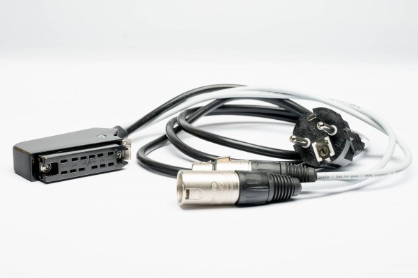 SonicWorld adaptercable for Maihak/ Telefunken / Siemens / TAB V72 / V72a with 12pole connector and XLR IN/OUT